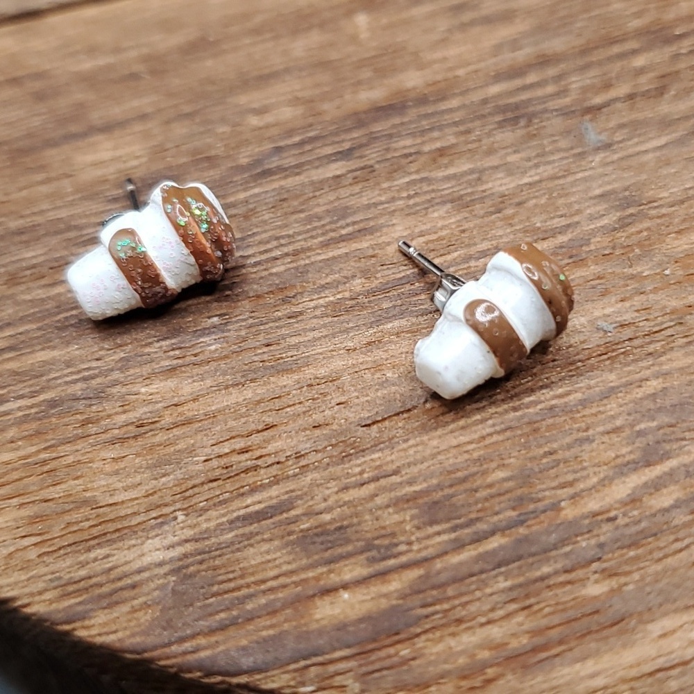 Adorable Mini Coffee‎ Cup Earrings E210
